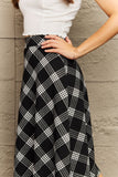 Wide Waistband Knee Length Skirt - 3 options