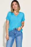 V-Neck High Low Tee