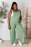 Wide Strap Overalls With Pockets - 6 color options