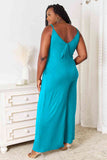 Soft Rayon Spaghetti Strap Tied Wide Leg Jumpsuit - 3 Color Options