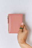 Texture Faux Leather Mini Wallet