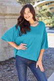 Round Neck Drop Shoulder Tee