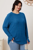 Ribbed Thumbhole Sleeve Top- Multiple Colors Available