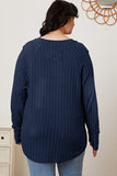 Ribbed Thumbhole Sleeve Top- Multiple Colors Available