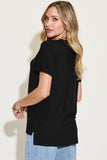 V-Neck High Low Tee