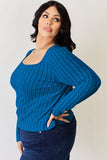 Ribbed Long Sleeve Top - Multiple Colors Available