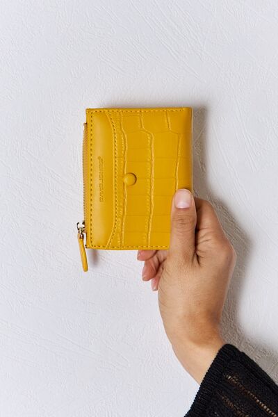 Texture Faux Leather Mini Wallet