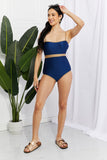 Wave Break Contrast Trim One-Piece