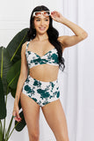 Take A Dip Twist High-Rise Bikini in Forest