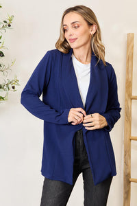 Open Front Blazer in Blue