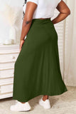 Soft Rayon Drawstring Waist Maxi Skirt - Multiple color options