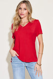 V-Neck High Low Tee