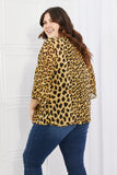 Wild Muse Animal Print Kimono in Brown