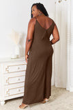 Soft Rayon Spaghetti Strap Tied Wide Leg Jumpsuit - 3 Color Options