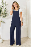 Wide Strap Overalls With Pockets - 6 color options