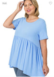 The Miranda Babydoll Top - 6 Color Options